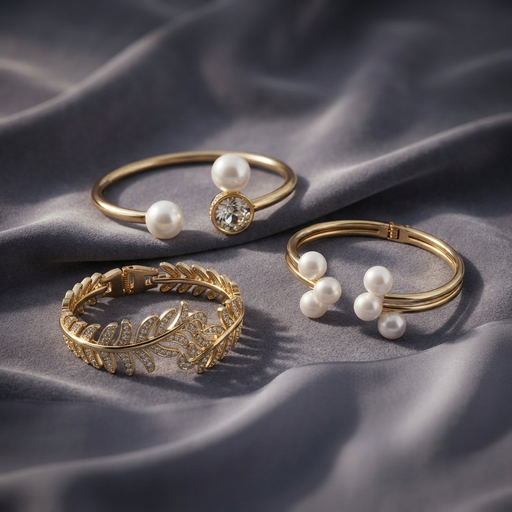 Elegant Gold Bracelet Pair