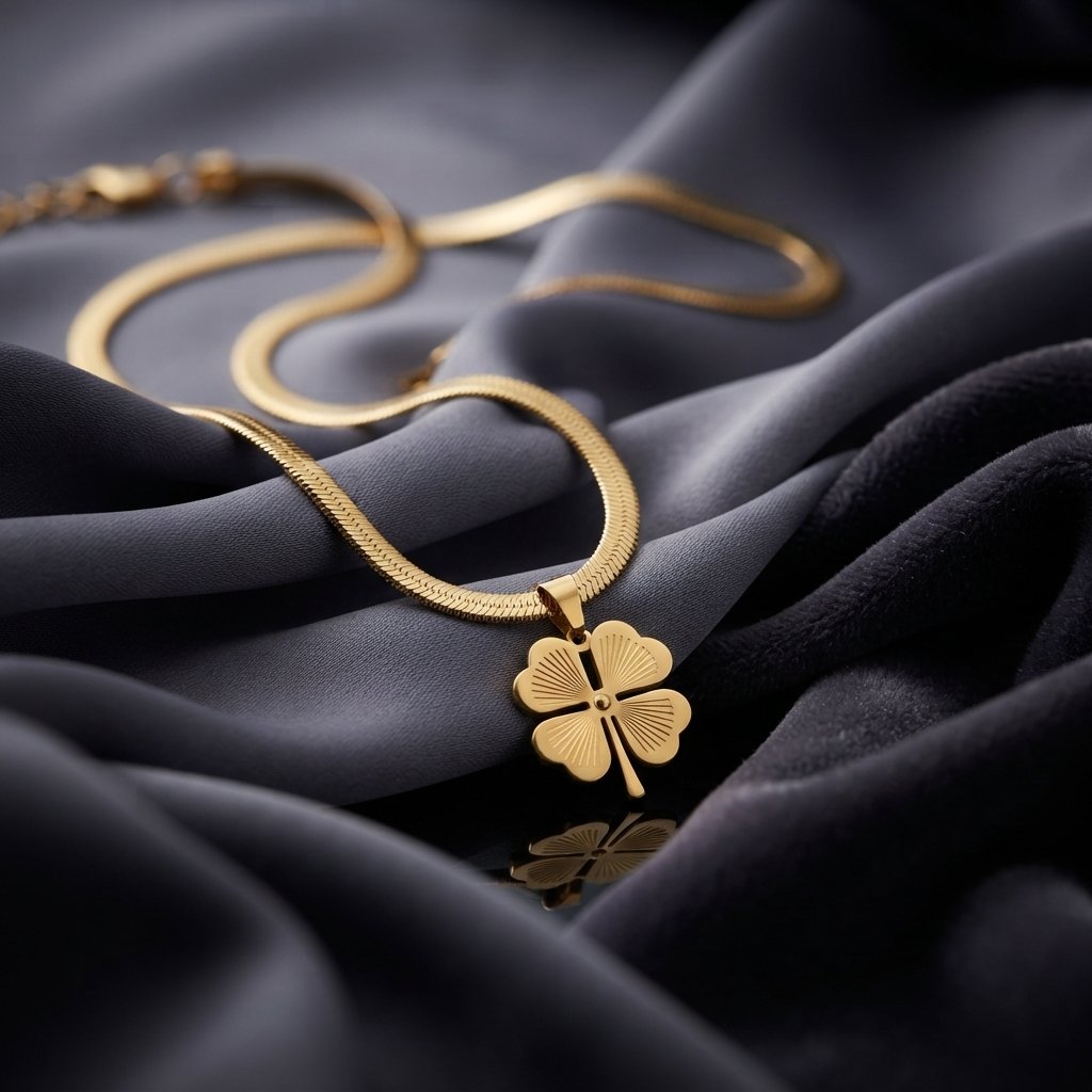 Four-Leaf Clover Gold Necklace
