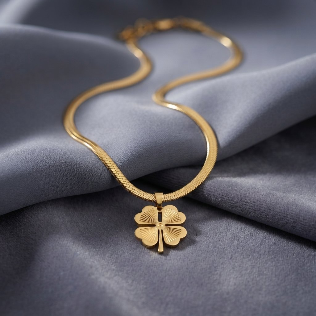 Four-Leaf Clover Gold Necklace