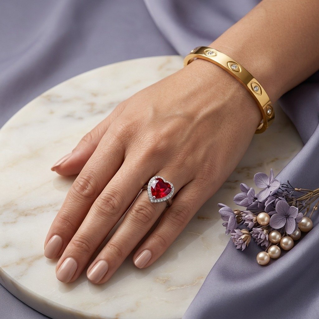 Gold Evil Eye Crystal Hinge Bangle